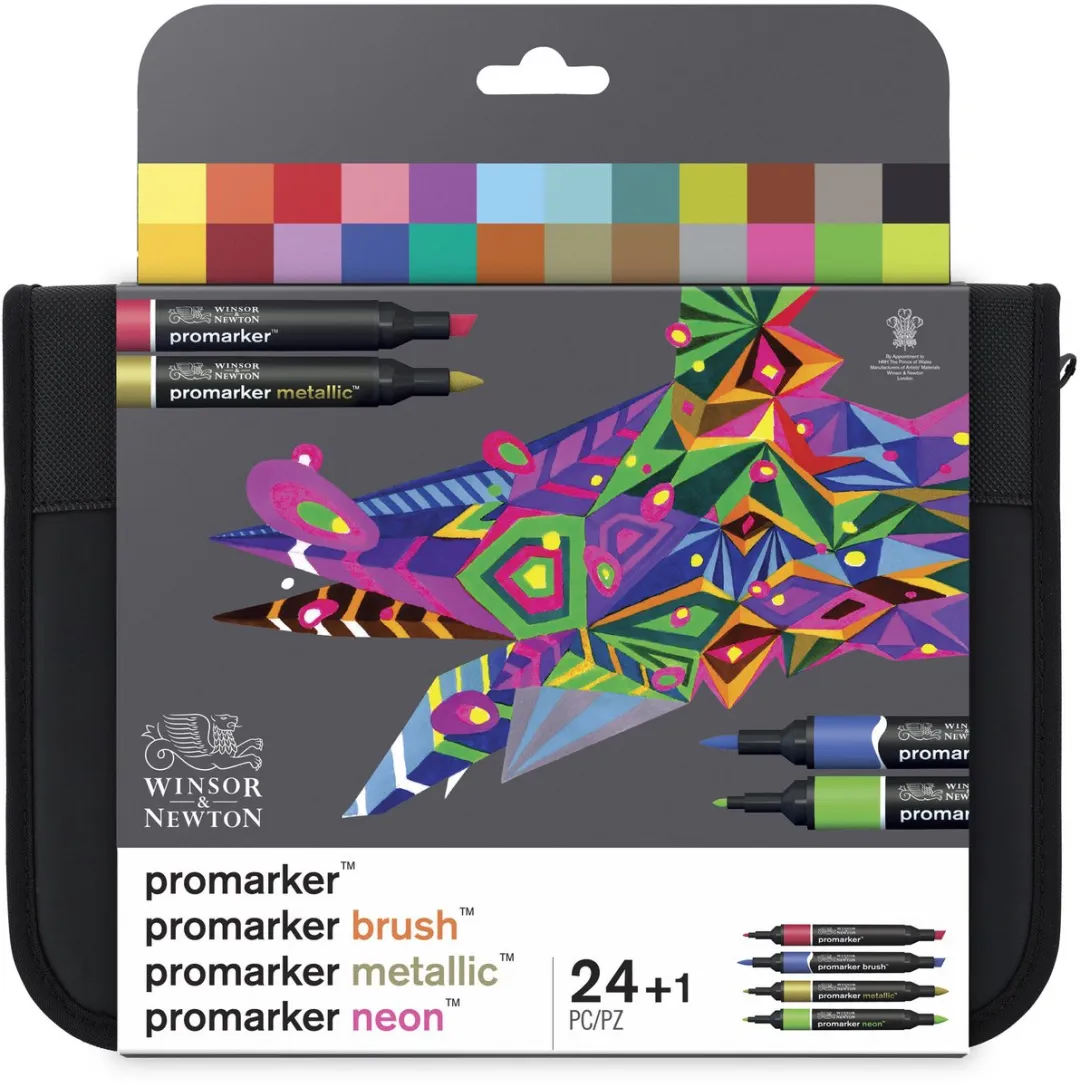 Winsor & Newton Promarker Mixed Marker Set 24 Stuks