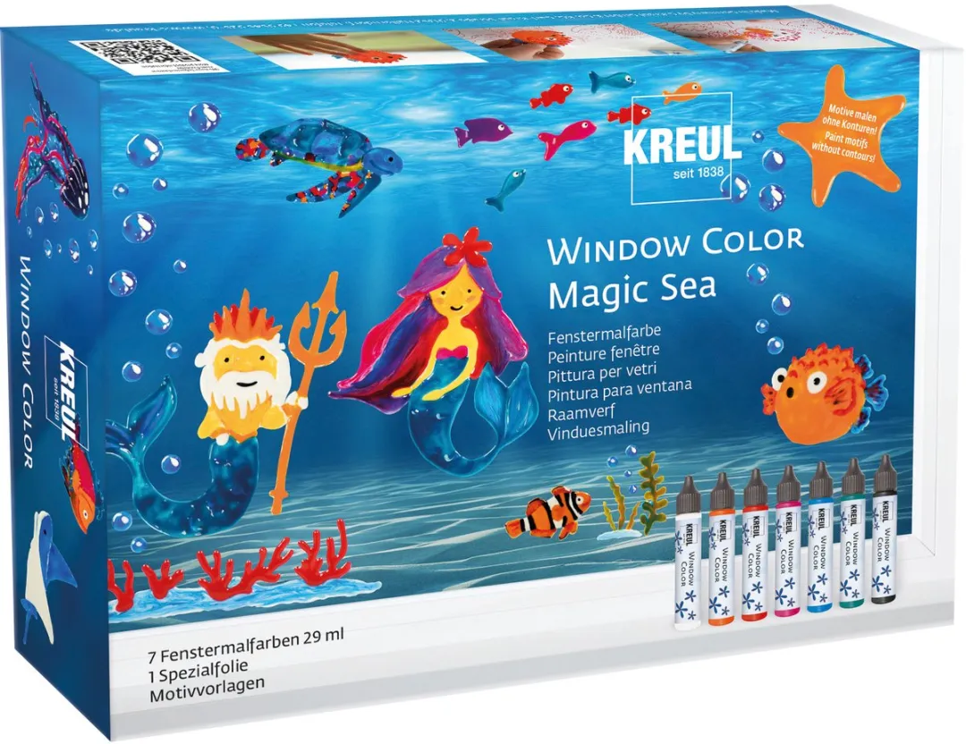 Kreul Window Color Magic Sea Raamverf - Complete set