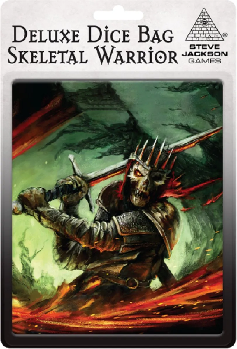 Steve Jackson Games Deluxe Dice Bag Skeletal Warrior
