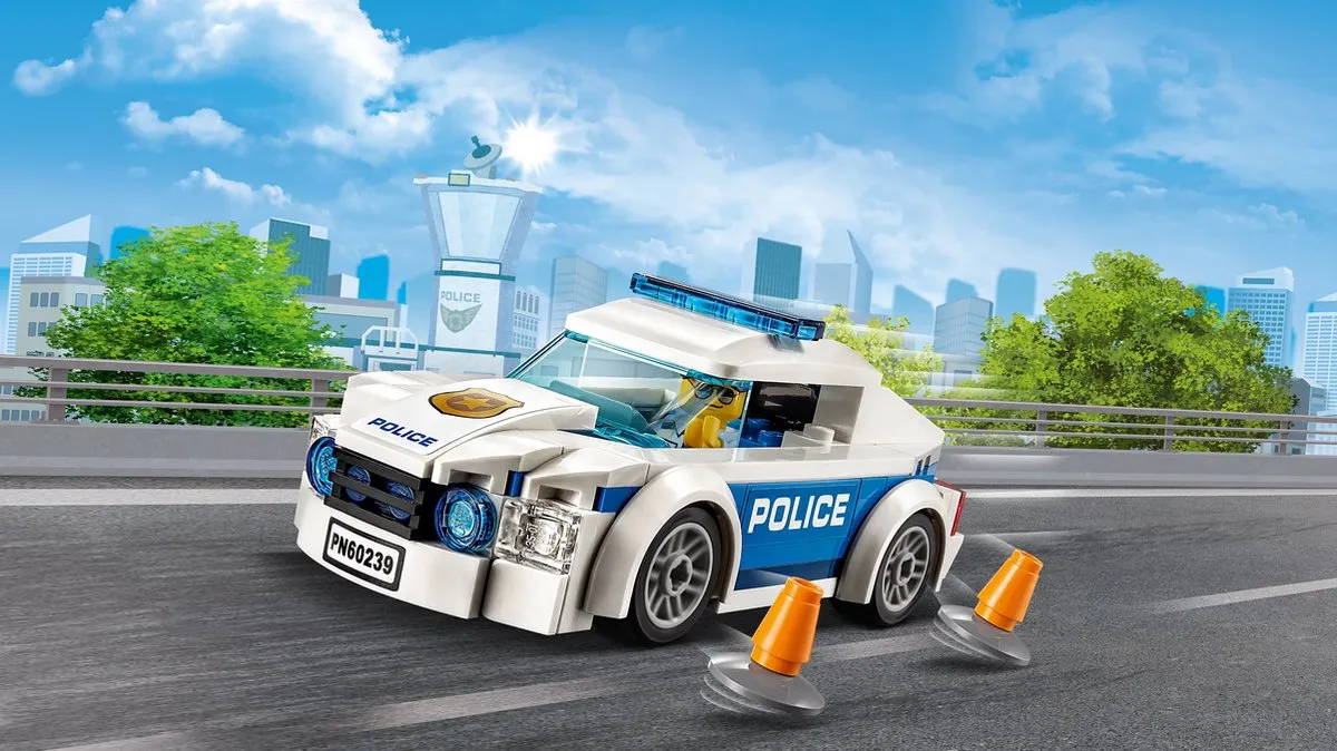 LEGO City Politiepatrouille Auto 60239 - 92 Stukken - afbeelding 6 van 6