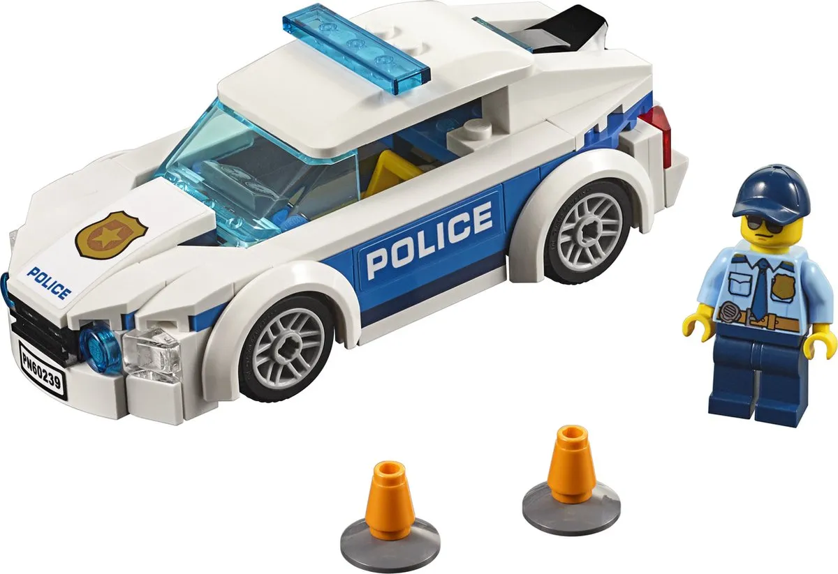 LEGO City Politiepatrouille Auto 60239 - 92 Stukken - afbeelding 5 van 6