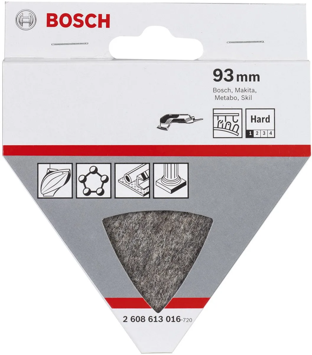 Bosch Polijstvilt 93mm - 1 Stuk