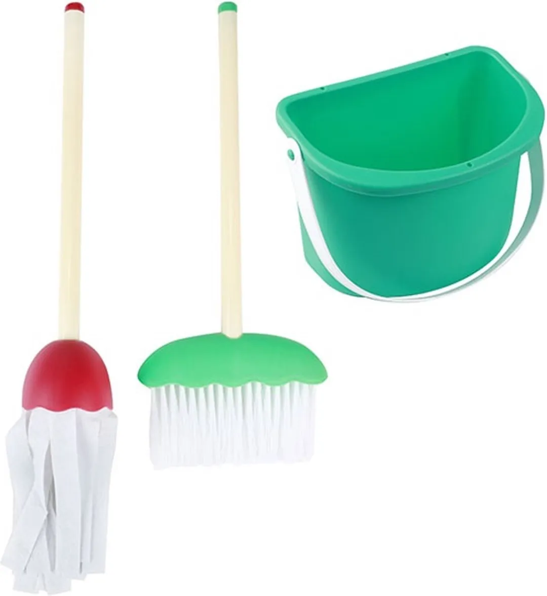 Toi-Toys Schoonmaakset Emmer/Bezem 7-delig - Multi