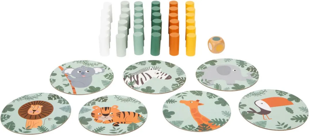 Small Foot Wiebeltoren Safari Spel 11958 - 44 Stuks