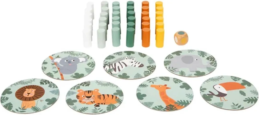 Small Foot Wiebeltoren Safari Spel 11958 - 44 Stuks