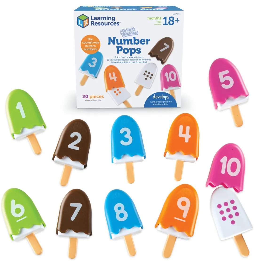 Learning Resources Smart Snacks Getallen IJsjes 20-delig - Multicolor
