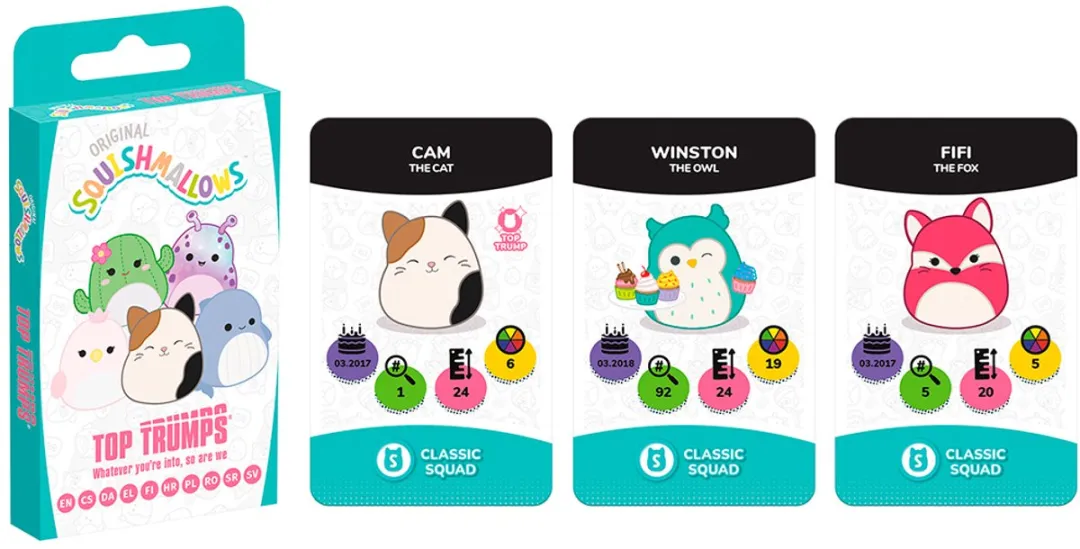 Squishmallows Top Trumps Kaartspel - Meertalig