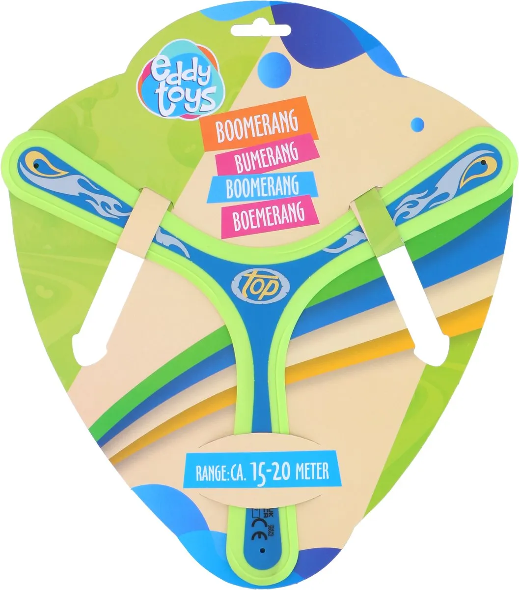 Eddy Toys Boemerang - 15-20m Bereik - Assorti Kleuren