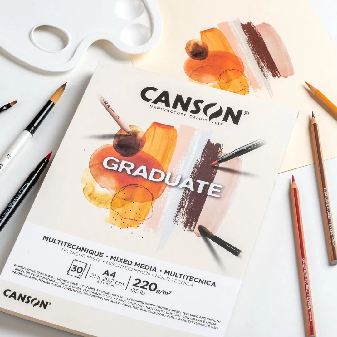 Canson Schetsblok Gerecycled Papier A4 - Natuurlijk