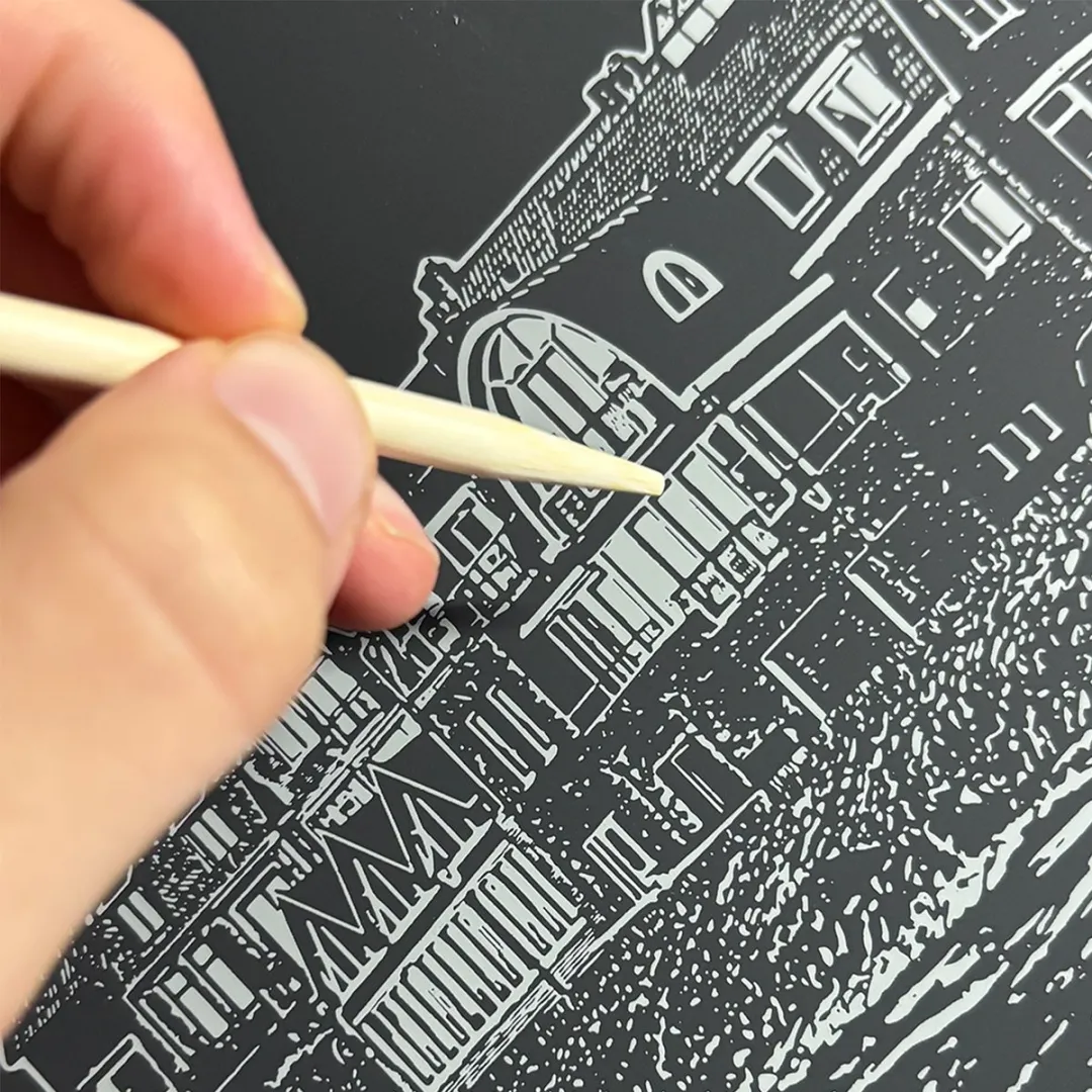 Pingion Games Scratch Art Urk Editie - 3 Tekeningen - Magic Kras