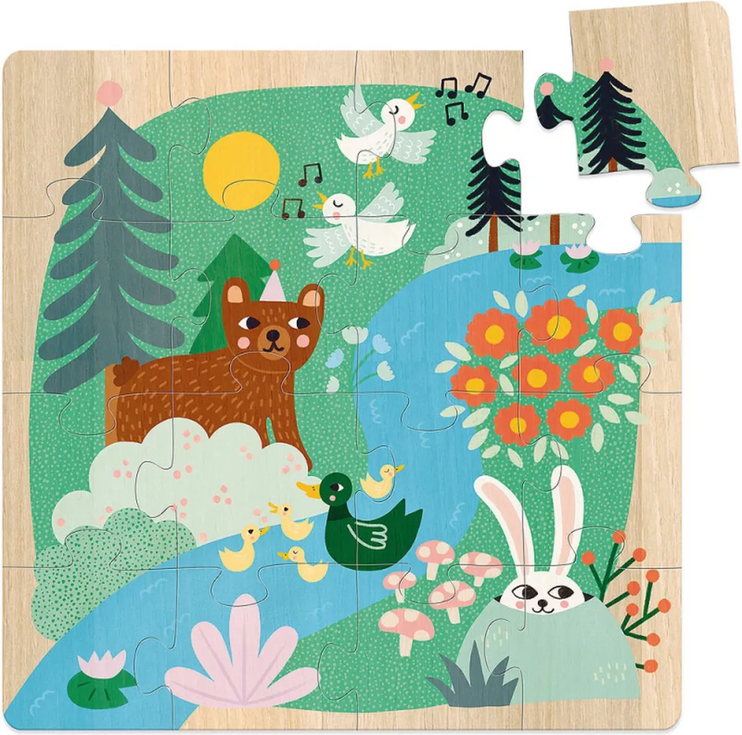 Vilac Houten Puzzel Dieren van de Wereld 3x16 Stuks - Multi - afbeelding 3 van 6