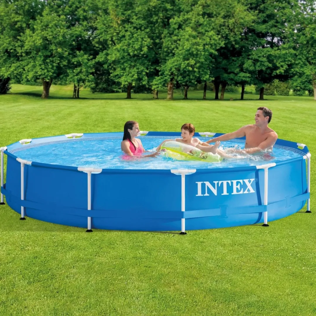 Intex 28210NP-Blauw Rond Frame Zwembad 366x76cm - Blauw