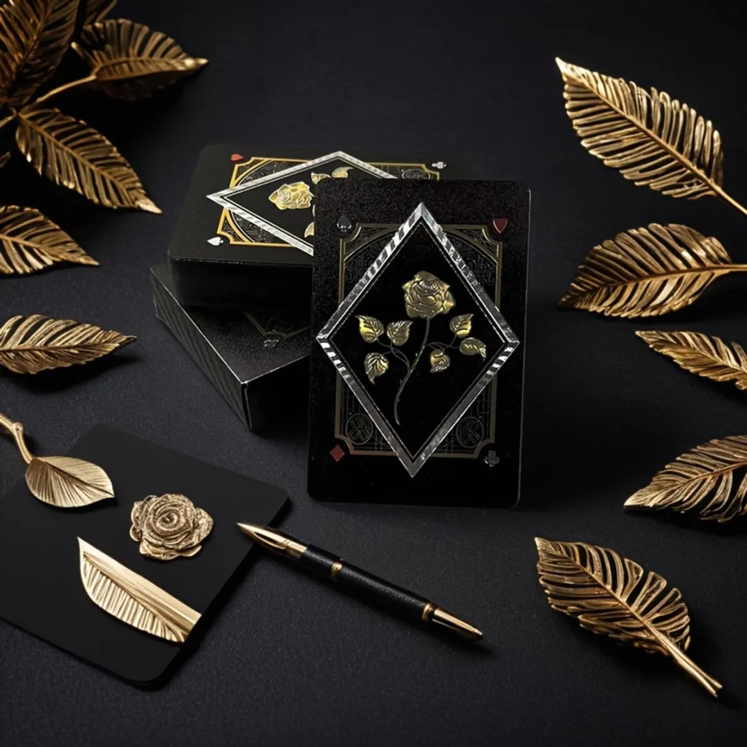 HOT Games Zwart Gouden Roos Speelkaarten - 6 Spelers
