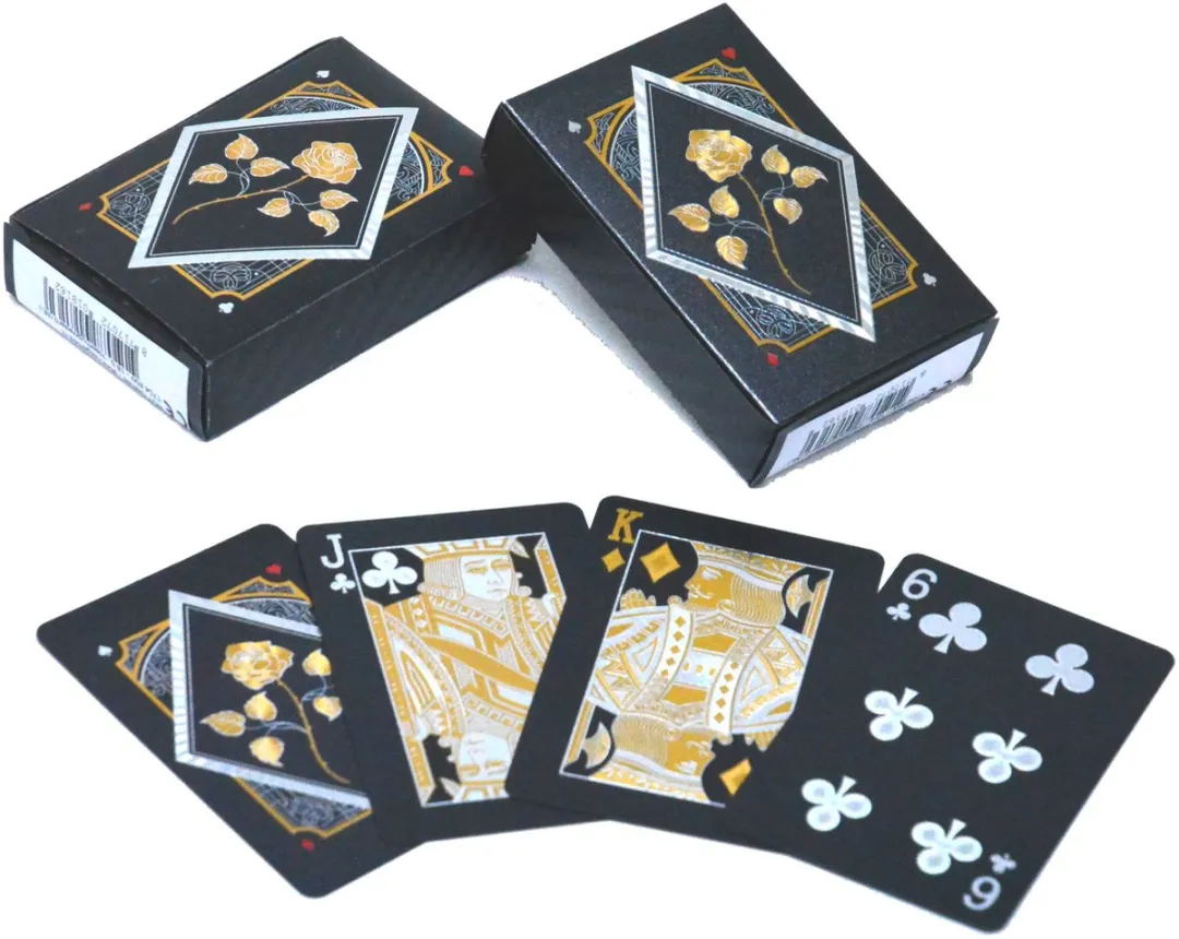 HOT Games Zwart Gouden Roos Speelkaarten - 6 Spelers