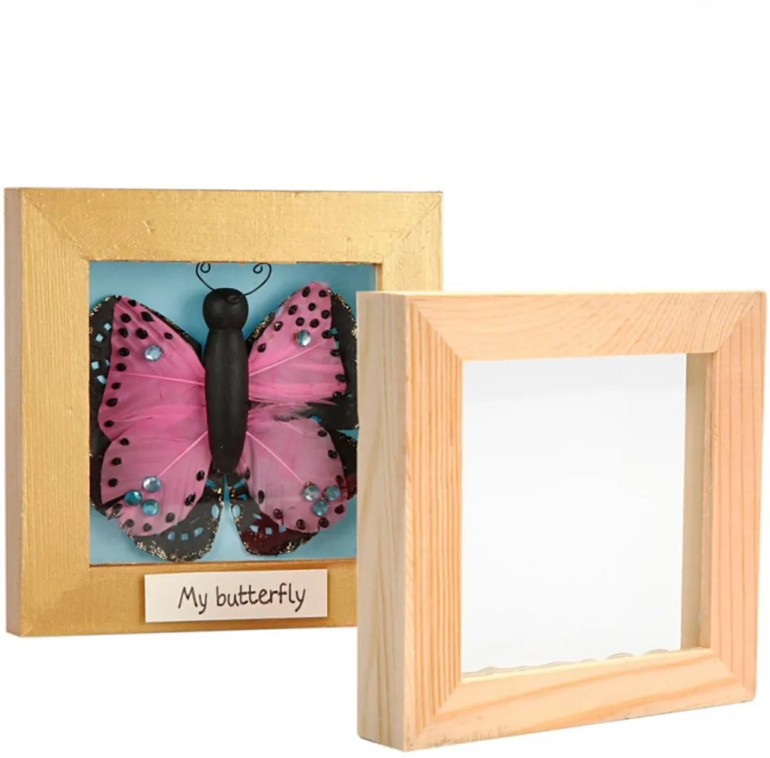 Creativ Company Houten 3D Lijst 12,3x12,3cm - Blank