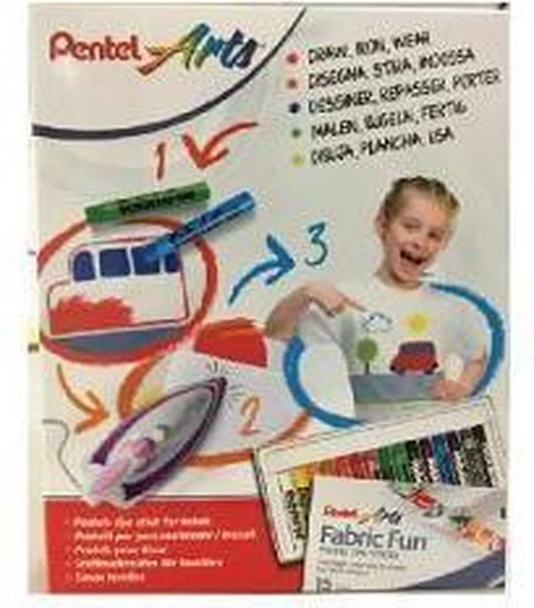 Pentel Textielkrijt-Markers PTS15/NM10