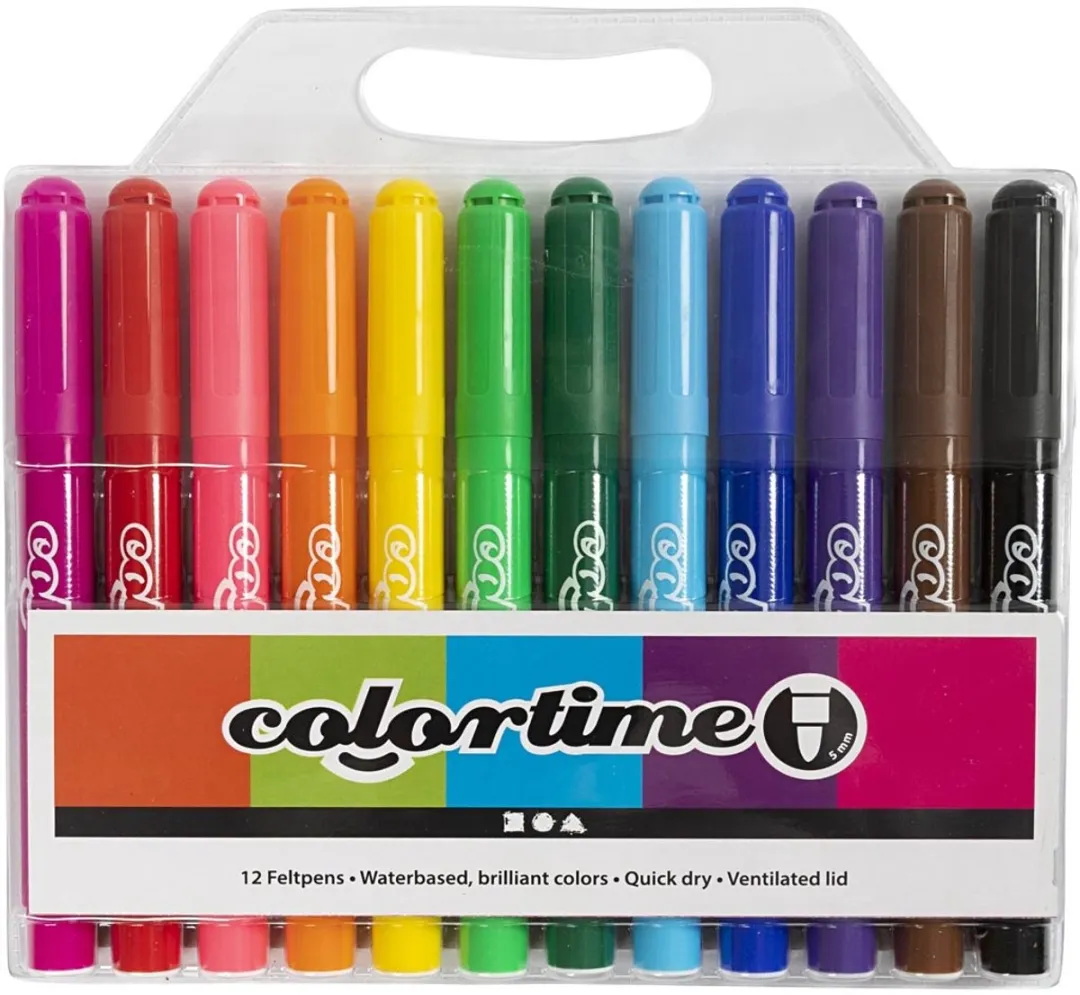 Colortime Stiften 5mm - Multicolor - 12 Stuks
