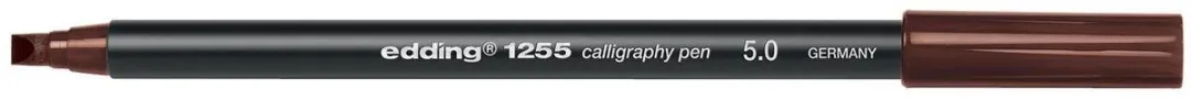 edding 1255 Kalligrafiepen Donkerbruin