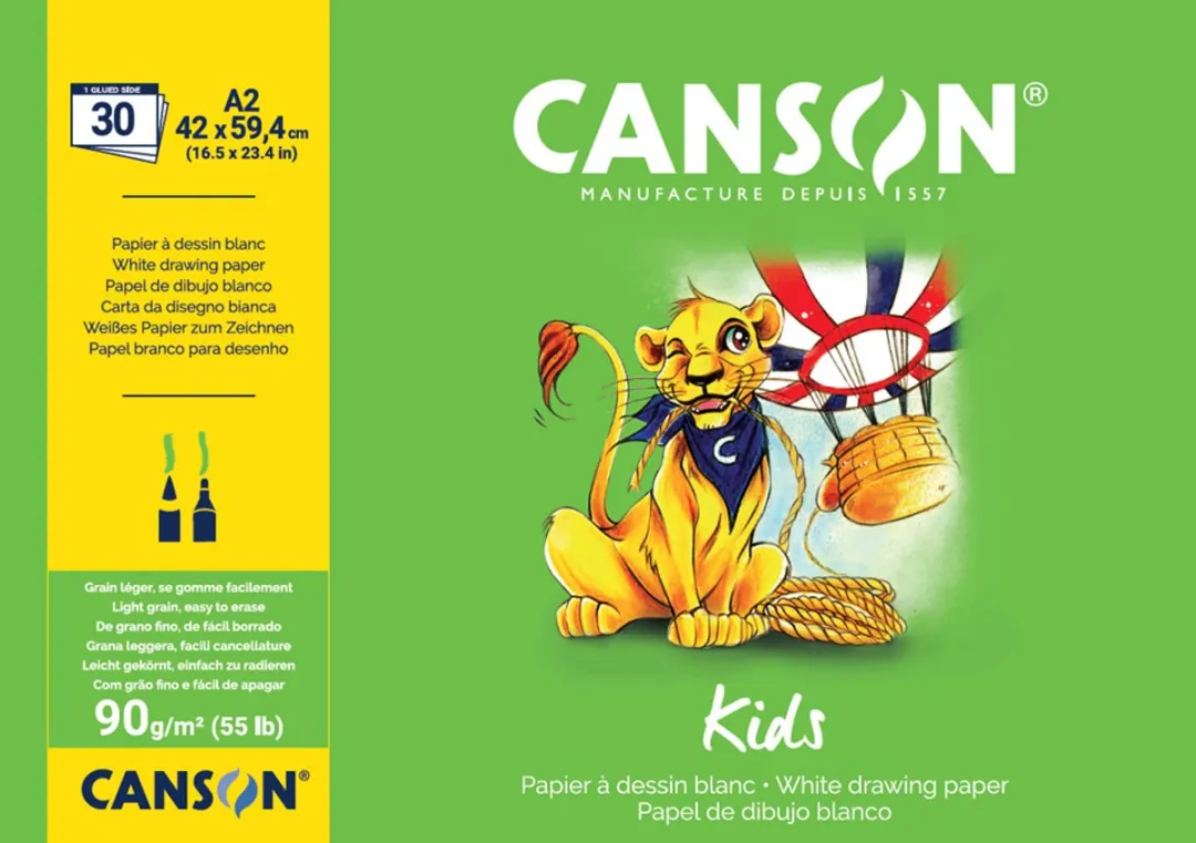 Canson Kids Tekenblok A4 30 Vel - 90 g/m²