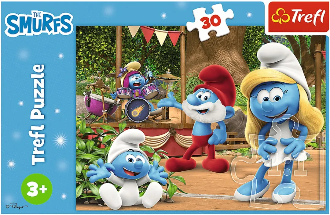 Trefl Smurfenpuzzel 30 Stuks - Meerkleurig