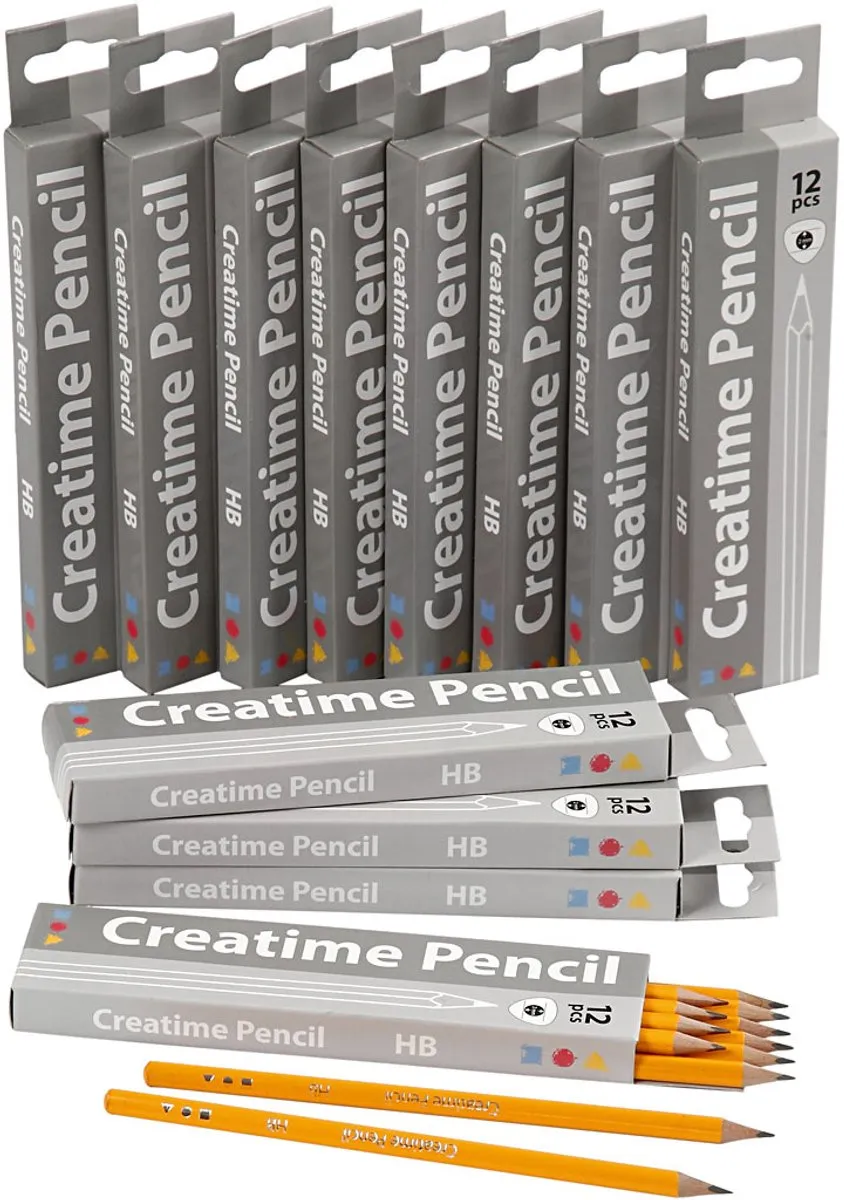 Creativ Company Schoolpotloden HB 12x12 Stuks