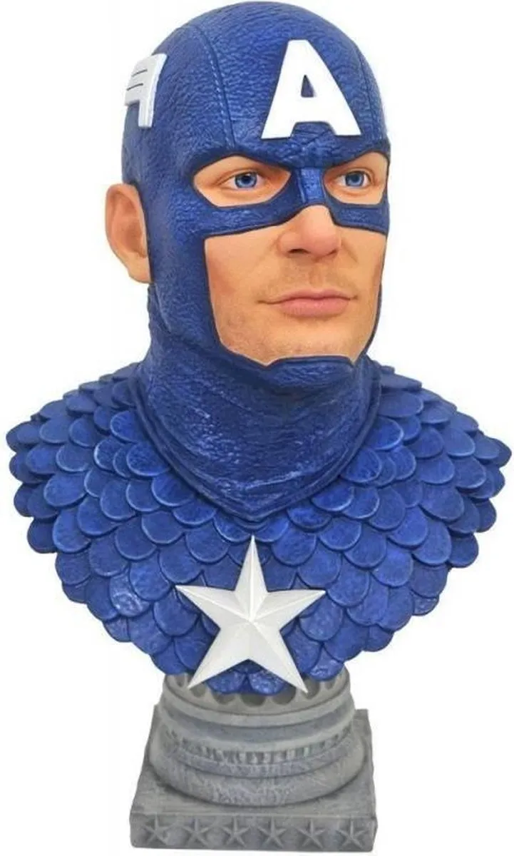 Marvel Legends Captain America 1/2 3D Bust DSTMAR82228