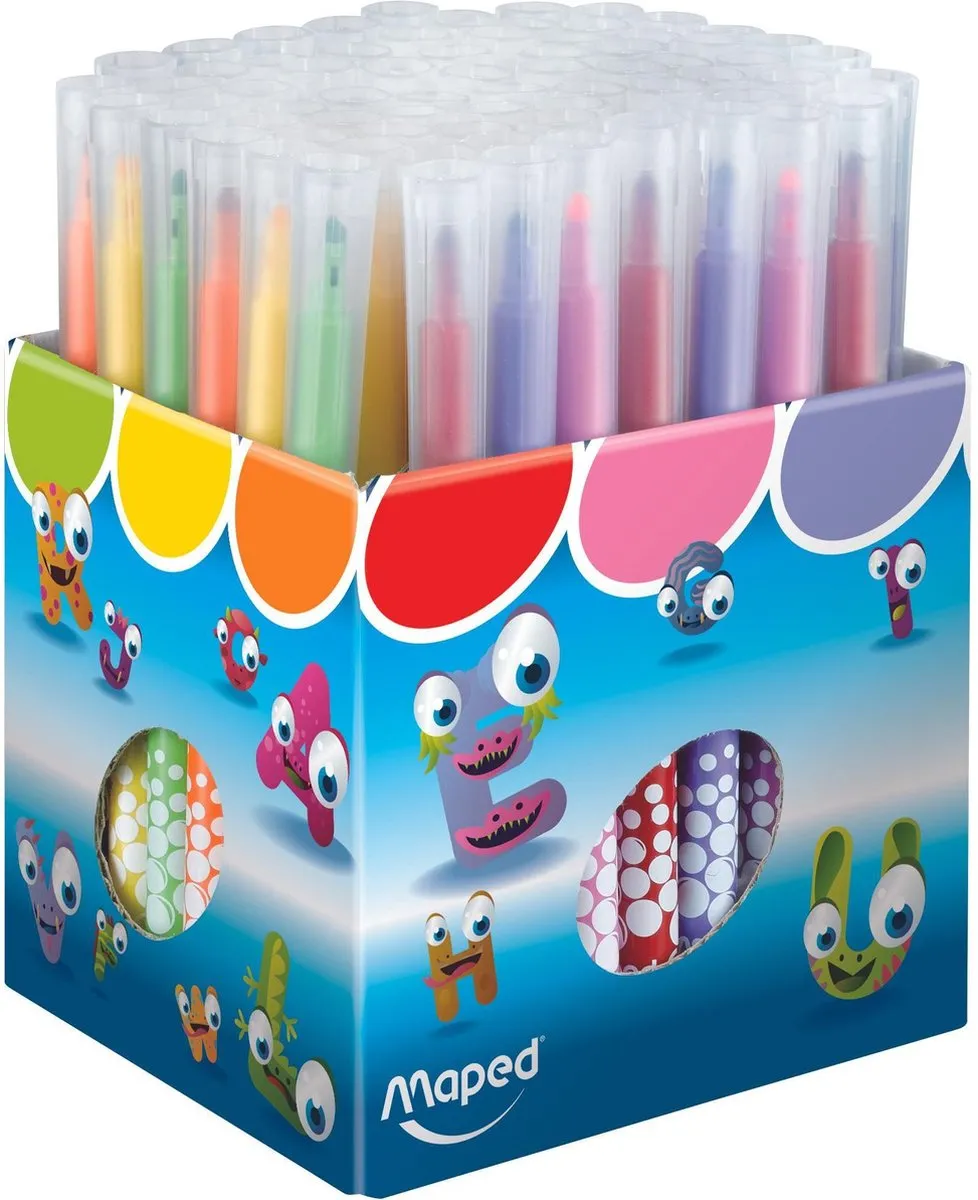 Maped Color'peps Viltstiftset - 72 Stuks - Assortiment