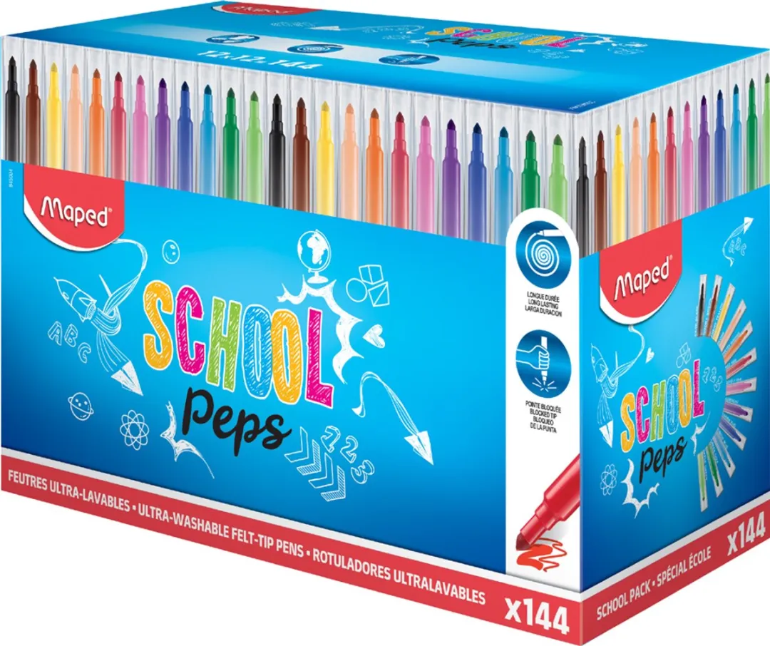 Maped Color'peps Viltstiftset - 72 Stuks - Assortiment