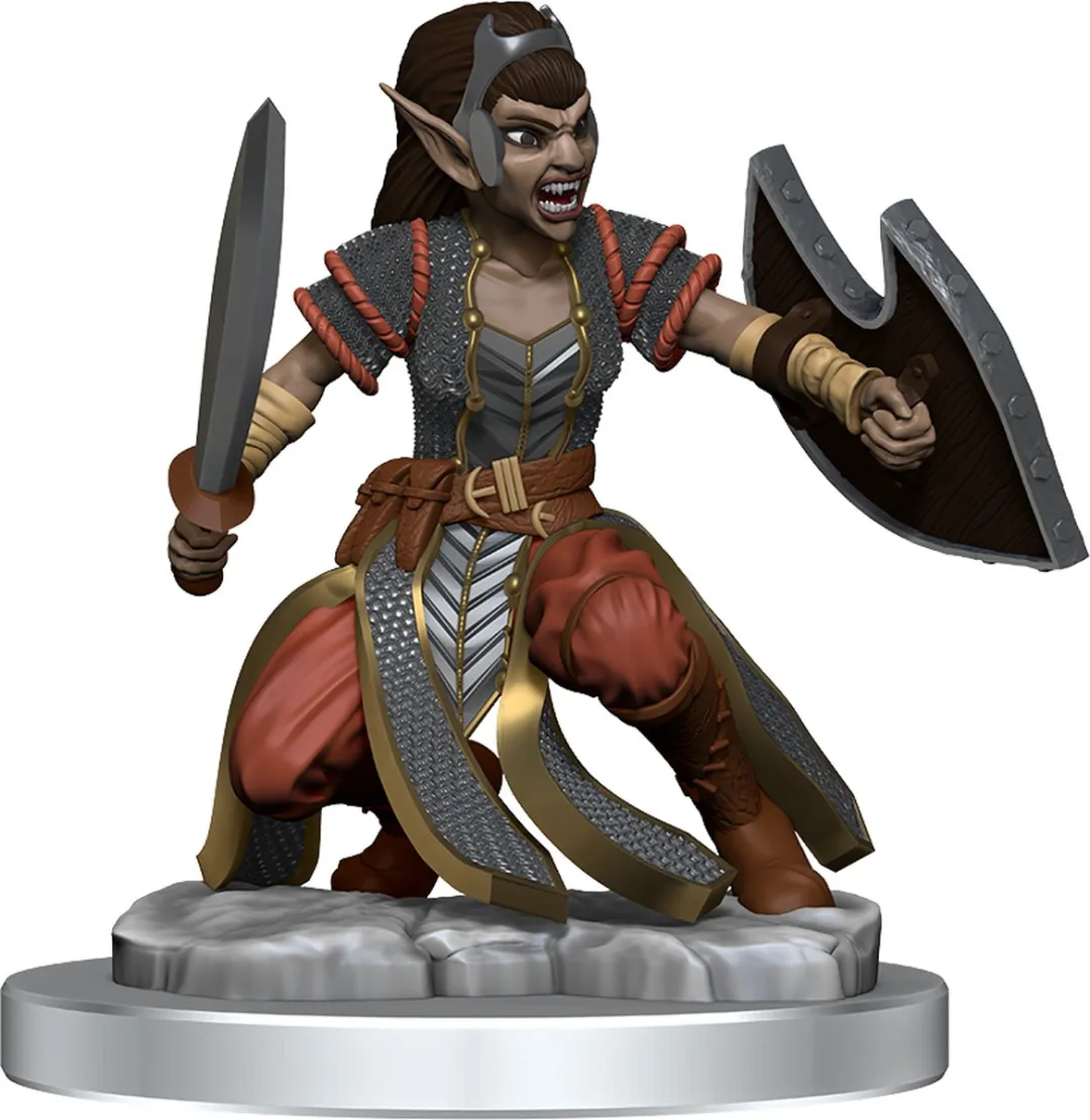 Wizkids D&D Nolzur's Marvelous Miniatures Shifter Fighter - Grijs