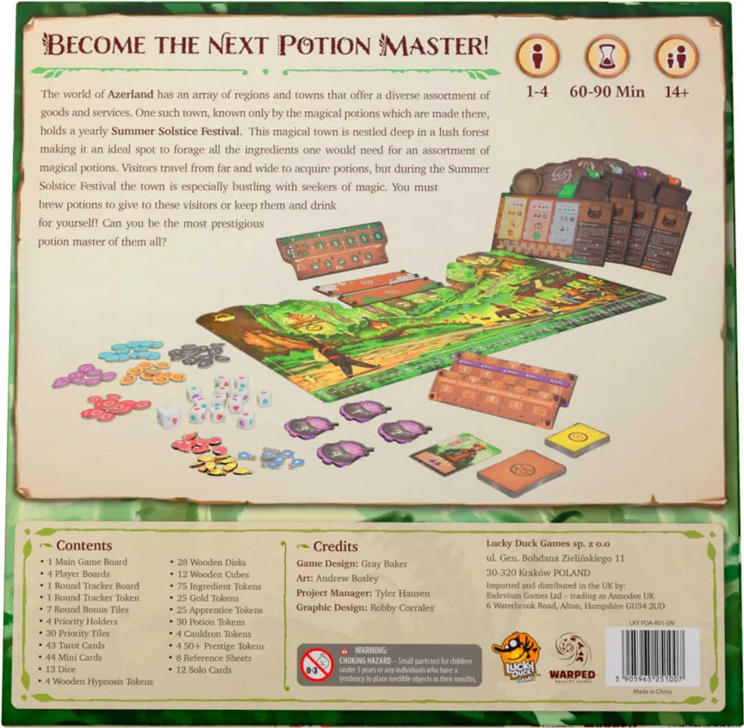 Lucky Duck Games Potions of Azerland Bordspel - 2-4 Spelers