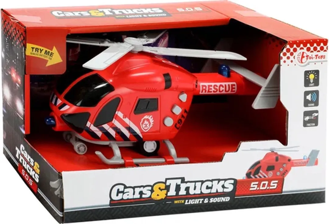 Toi-Toys Brandweerhelikopter 29854A - Rood