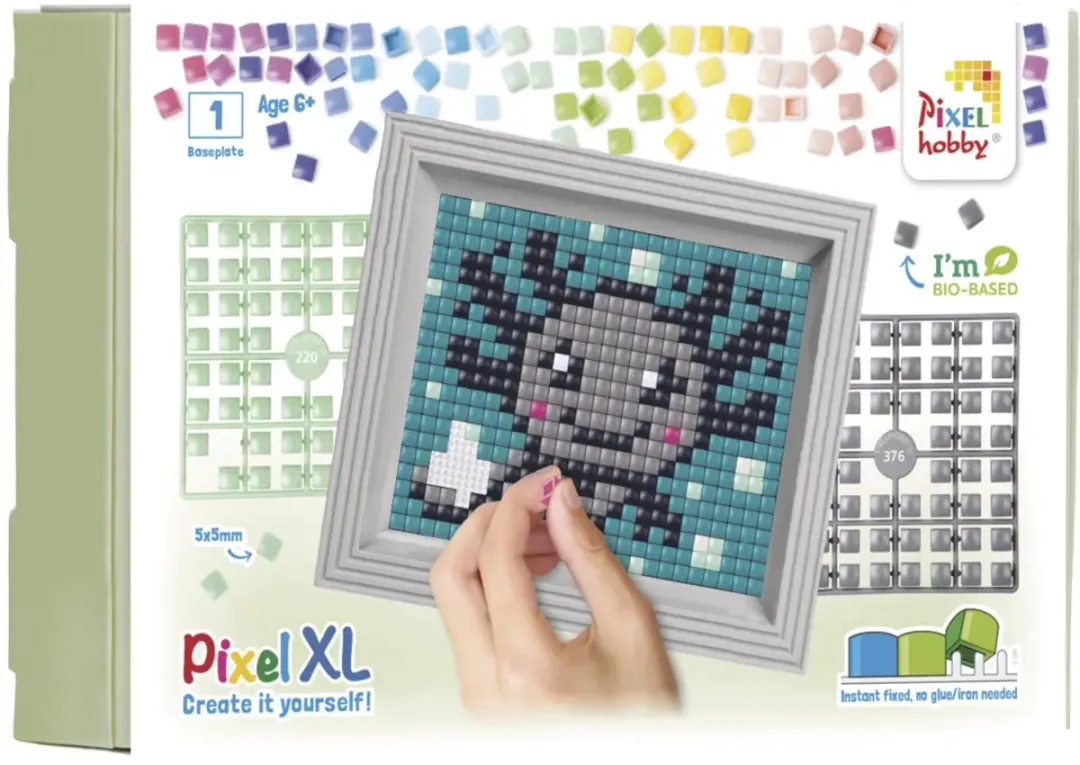 Pixelhobby Axolotl Grijs Pixelkunstset