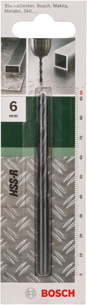 Bosch Metaalboren HSS-R 6mm DIN 338
