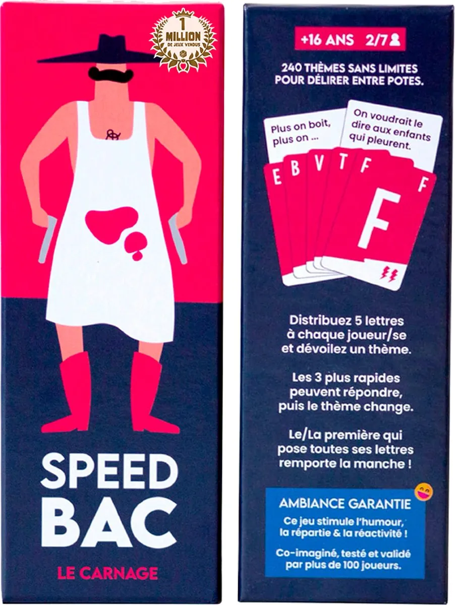 Geronimo Games Speed Bac Le Carnage Party Spel - 2-7 Spelers
