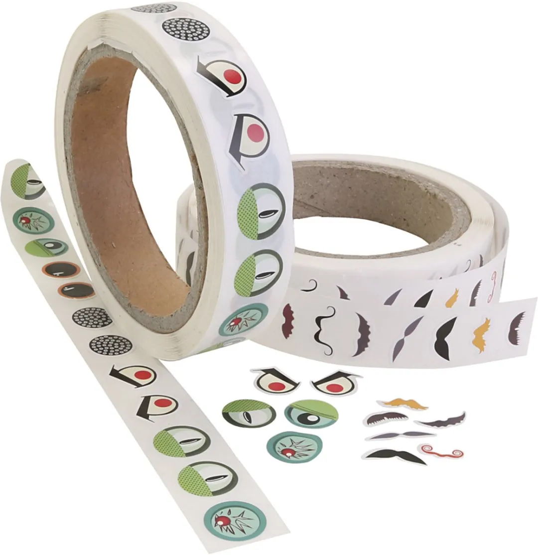 Creativ Company Stickers Rol Ogen & Snorren 2000 Stuks
