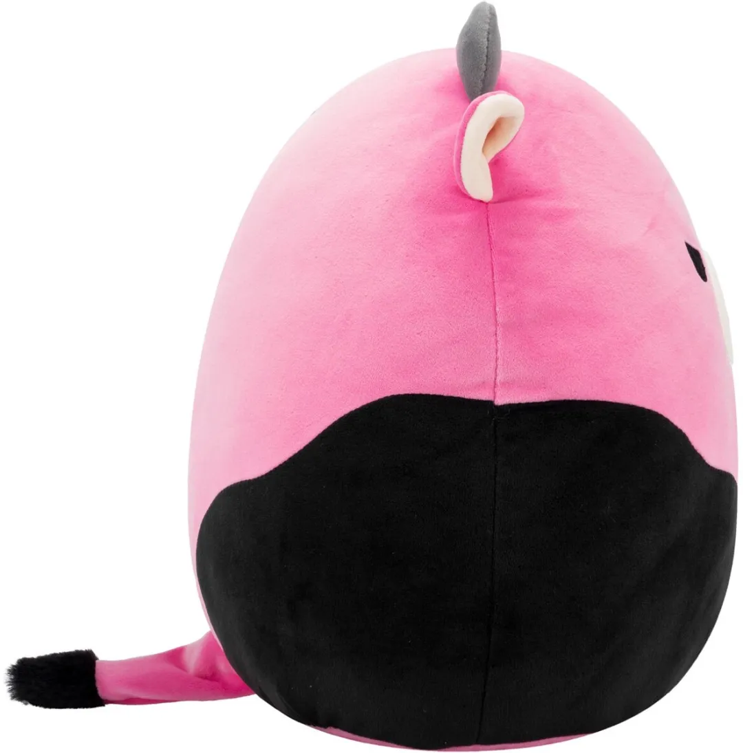 Squishmallows Pollyanna Pluche Koe 30cm - Zwart & Roze