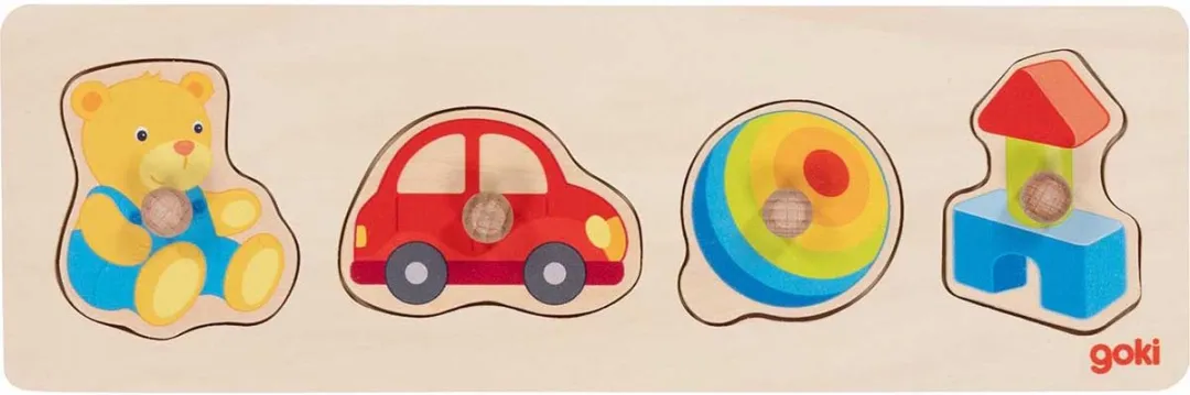 Goki Lift-out Puzzle My Toys 4-delig - Multicolor