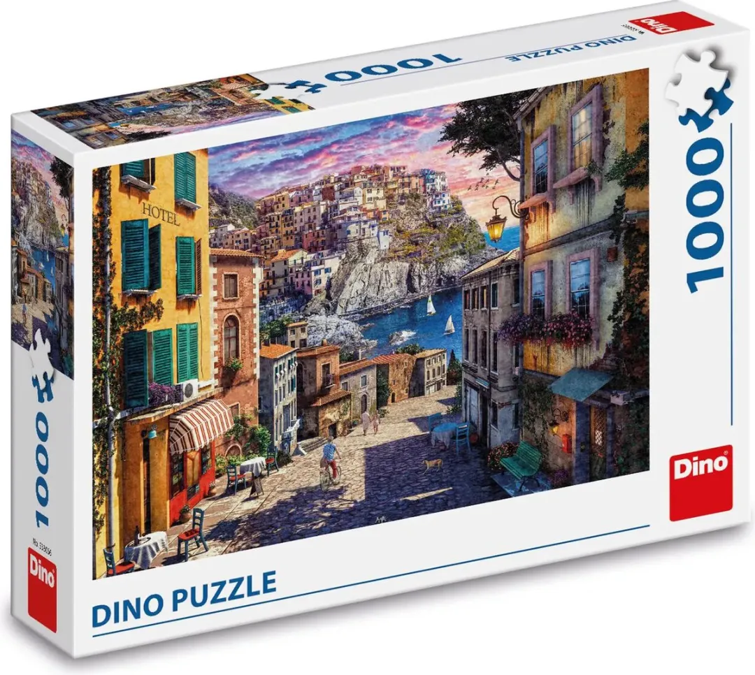 DinoToys Italiaanse Kust Puzzel 1000 Stuks - Multicolor