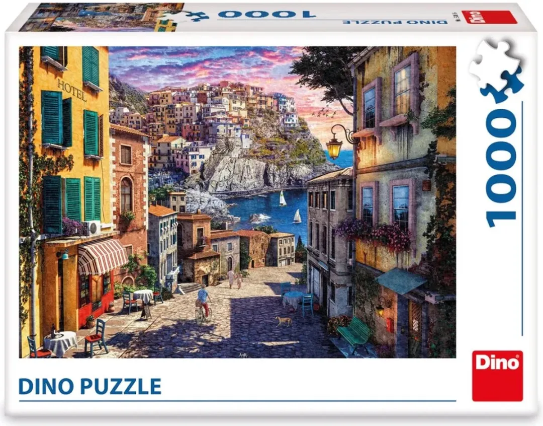 DinoToys Italiaanse Kust Puzzel 1000 Stuks - Multicolor