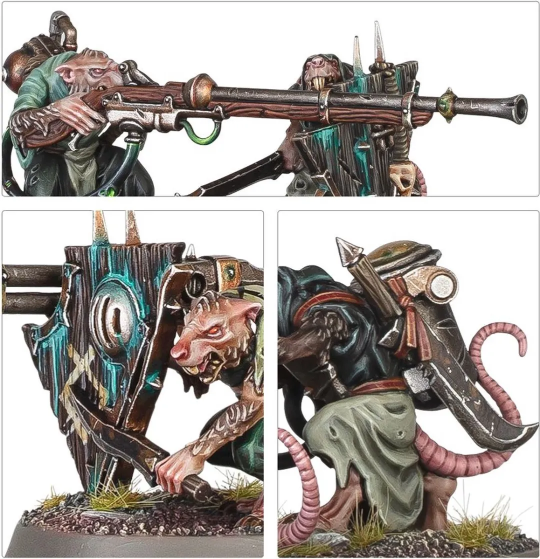 Games Workshop Skaven Warplock Jezzails - 24 Stuks