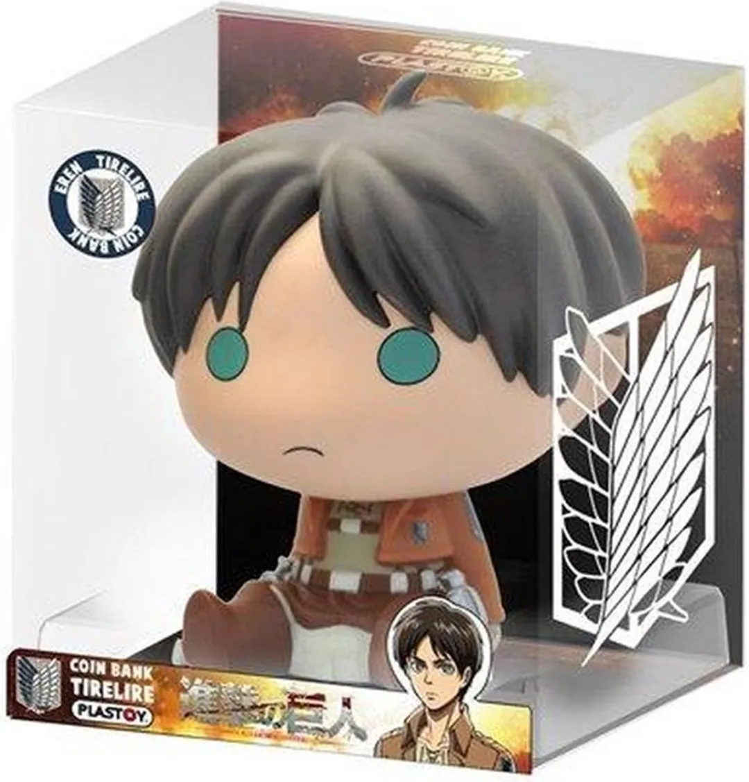 Plastoy Attack on Titan Chibi Eren Spaarpot - 15 cm - Veelkleurig - afbeelding 6 van 6