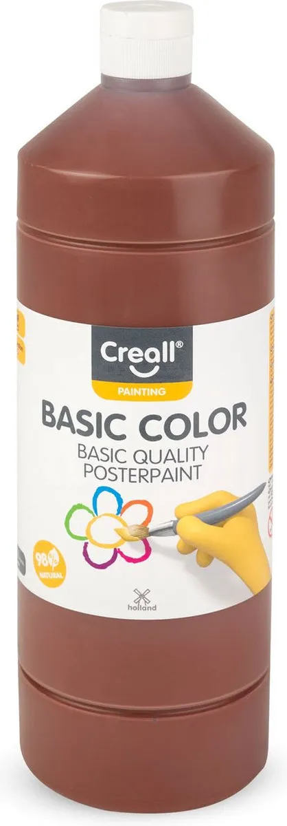 Creall Plakkaatverf Donkerbruin 1000ml
