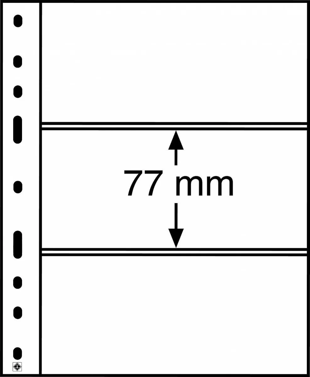 Leuchtturm Optima 3 S Opbergbladen - 10 Stuks