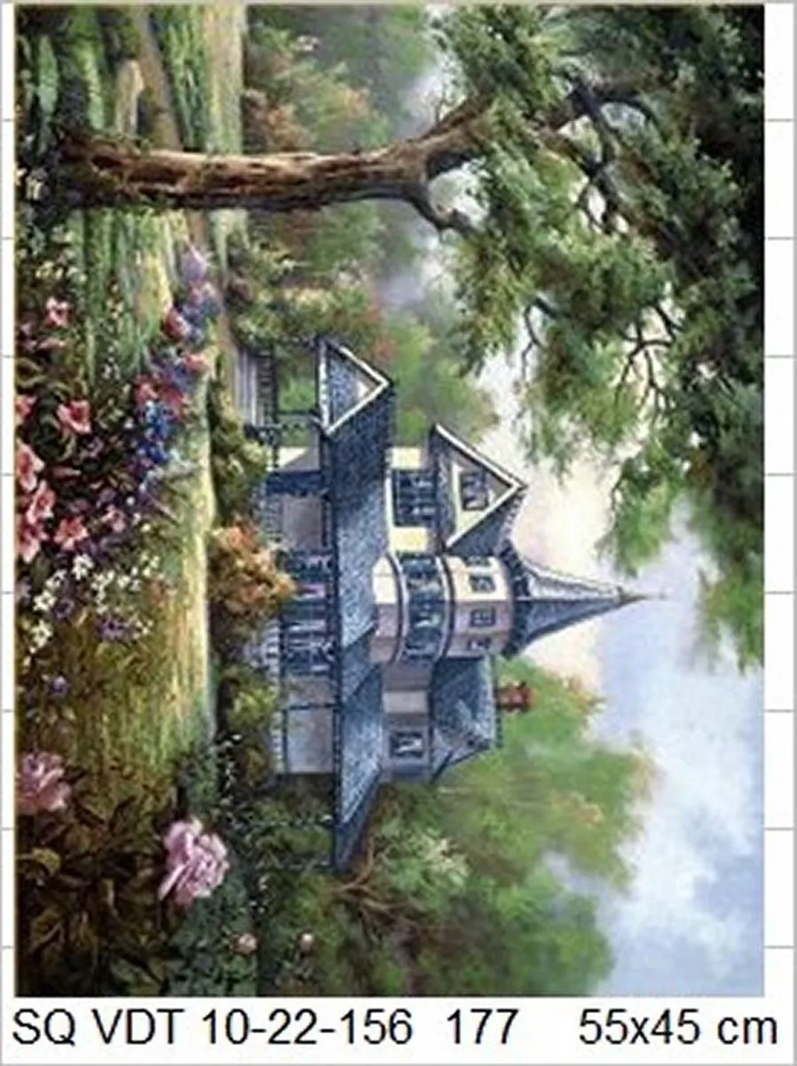 VDTOYS Diamond Painting VDTB177 Villa 2 - Groot formaat 55x45cm