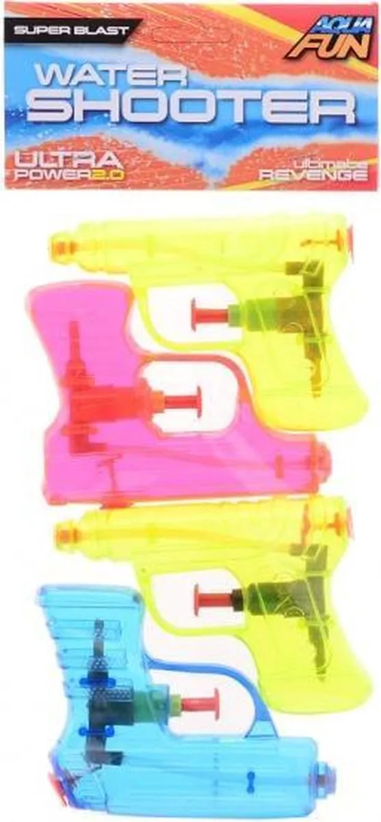 Johntoy Aqua Fun Waterpistoolenset 4 Stuks - Multicolor