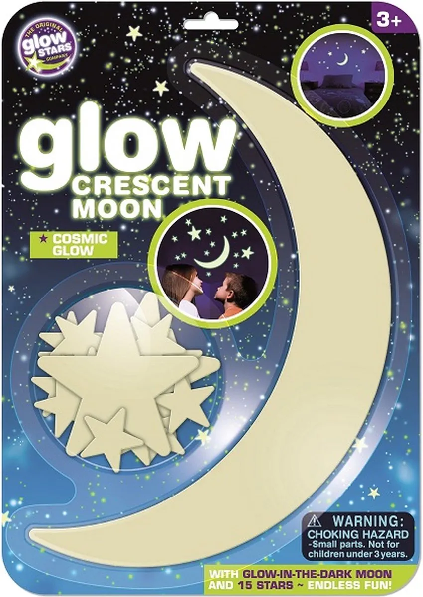 Brainstorm Glow Cresent moon - Glow in the Dark