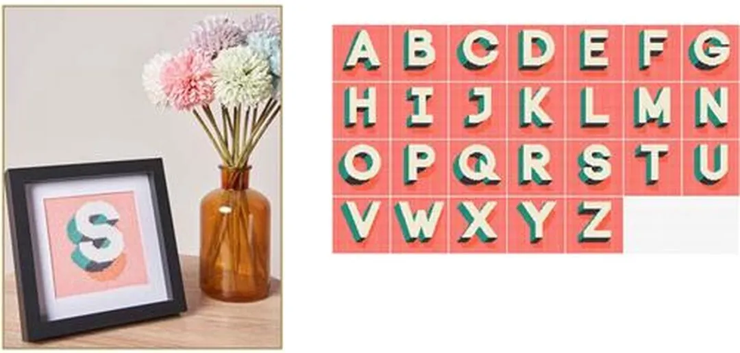 Anchor Borduurpakket Moderne Letters AK221