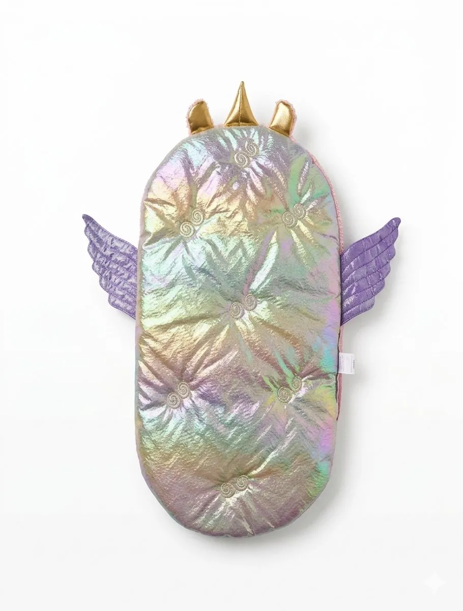 Happy U Kids Unicorn Slaapzak - Zilver/Regenboog - 42/36cm