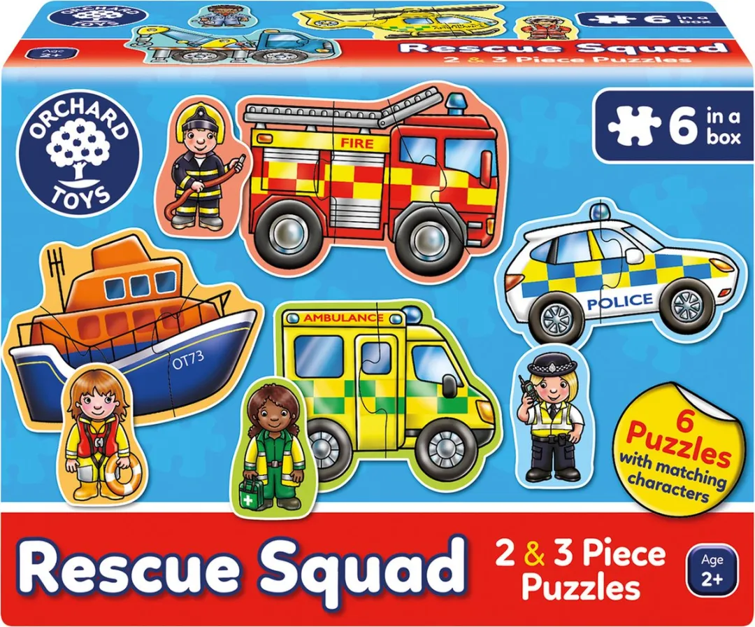 Orchard Toys Reddingsteam Puzzel 6-in-1 - 16 Stukken
