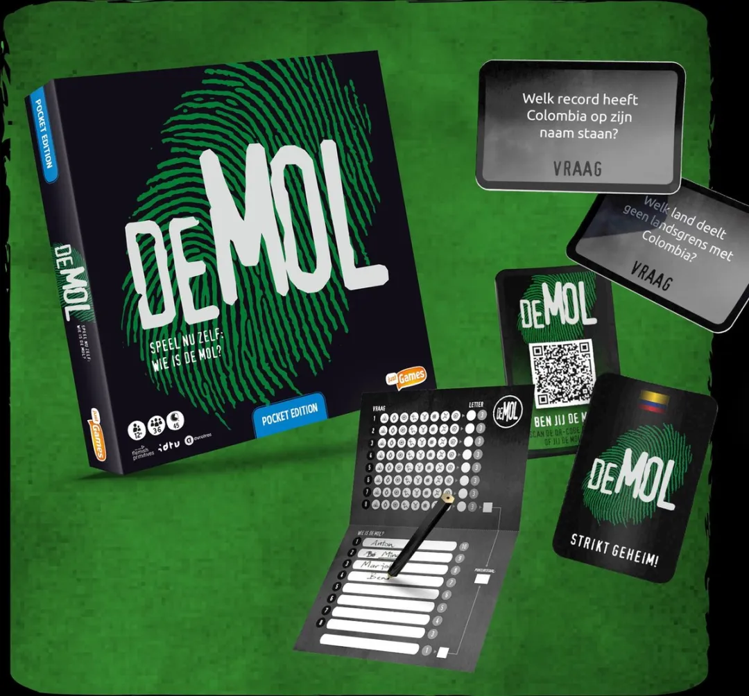 Just Games Wie is de Mol? Pocketspel - 3-6 spelers